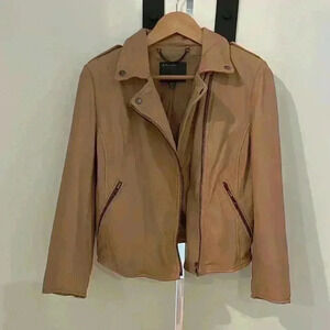 Muubaa 3/4 sleeve Leather Jacket, size 8